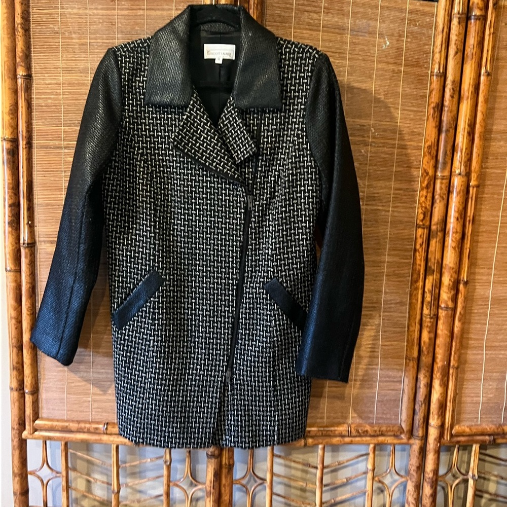 Elliot Lauren Black and White Printed Jacket